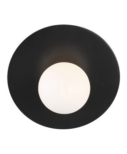 Nodes vägglampa vinklad svart