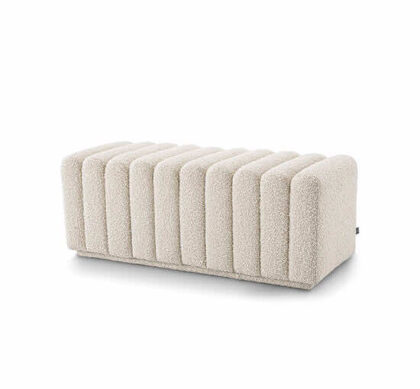 Bente bänk bouclé cream