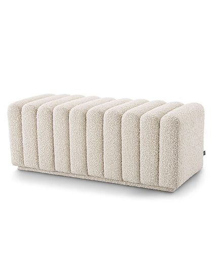 Bente bänk bouclé cream