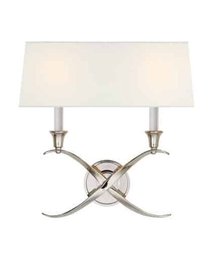 Cross Bouillotte vägglampa nickel L