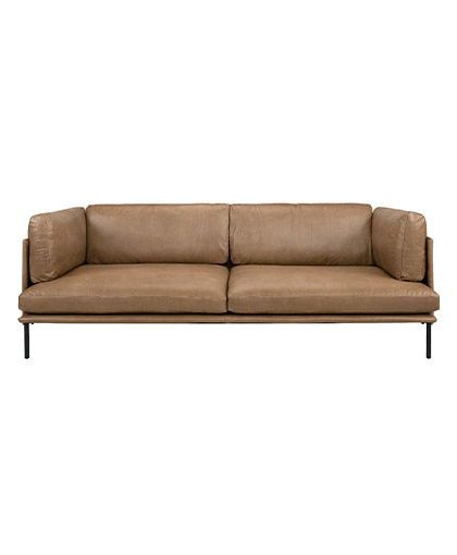 Brioche skinnsoffa sand