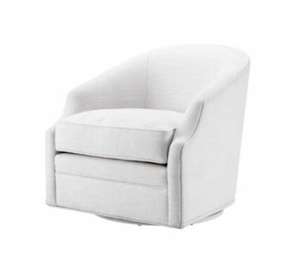 Gustav snurrfåtölj avalon white