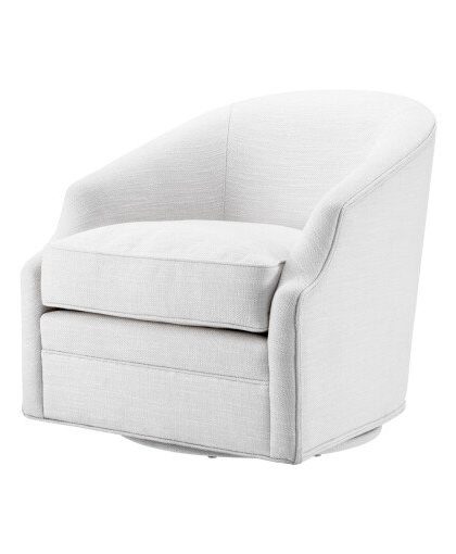 Gustav snurrfåtölj avalon white