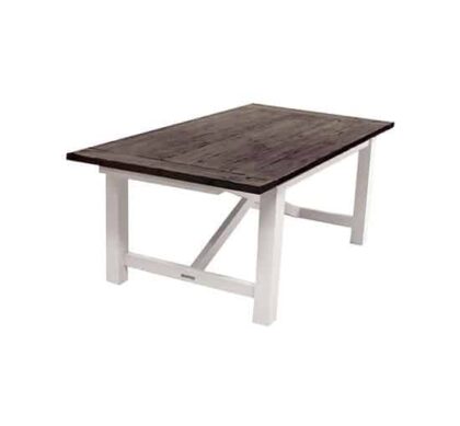 Edward matbord vit/brun