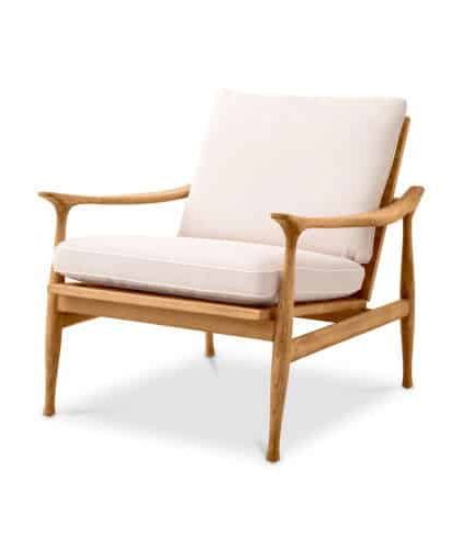 Manzo fåtölj natural teak