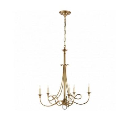 Twist takkrona antik mässing