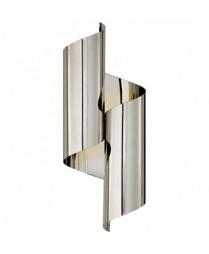 Iva Wrapped vägglampa nickel