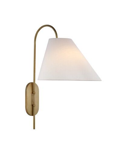 Kinsley vägglampa justerbar mässing