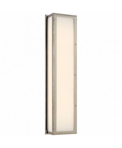 Mercer Long vägglampa nickel