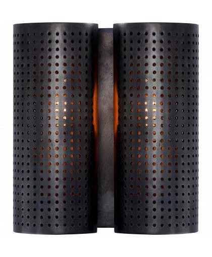 Precision vägglampa dubbel brons