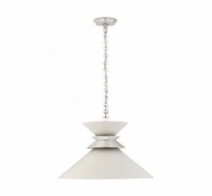 Alborg Stacked takpendel nickel/vit L