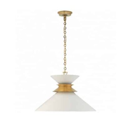 Alborg Stacked takpendel mässing/vit L