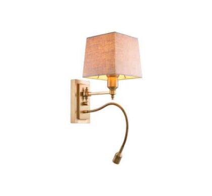 Ellington vägglampa antik mässing