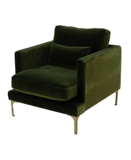 Bonham fåtölj amazon green/mässing
