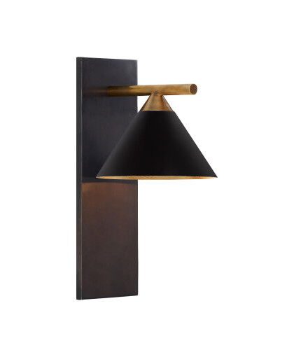 Cleo vägglampa brons/svart