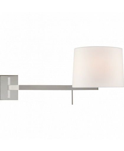 Sweep vägglampa vänster nickel