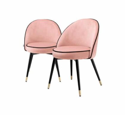 Cooper matstol savona nude velvet 2-set