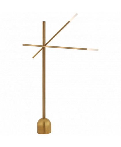 Rousseau golvlampa dubbel mässing