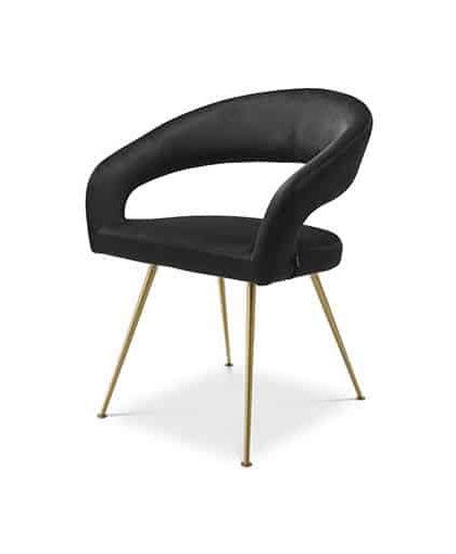 Bravo matstol roche black velvet