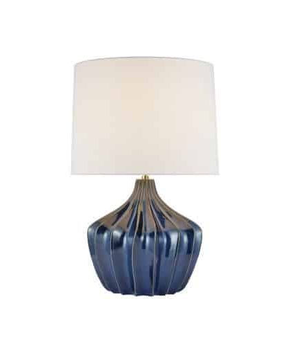 Sur bordslampa blå