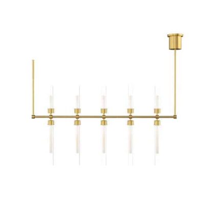 Linger 48 taklampa linjär mässing