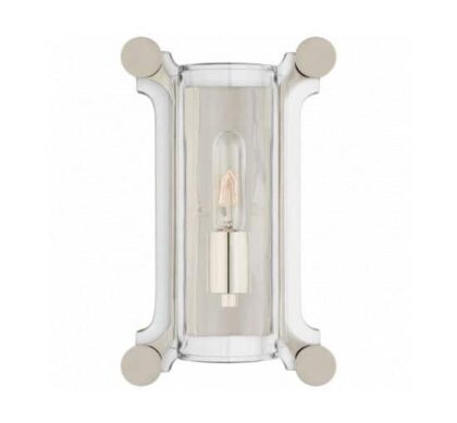 Chirac vägglampa nickel