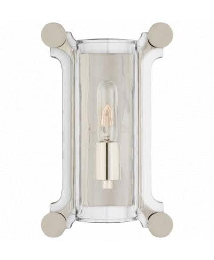 Chirac vägglampa nickel
