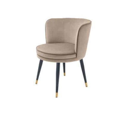 Grenada matstol sammet savona greige