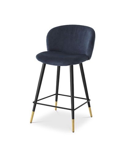 Volante barstol savona midnight blue velvet