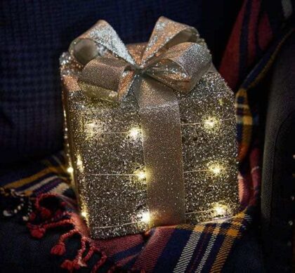 Trevor paket LED juldekoration silver