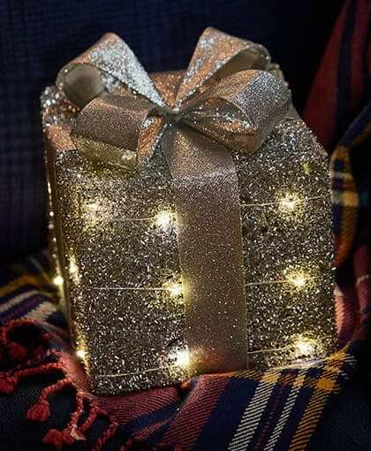 Trevor paket LED juldekoration silver
