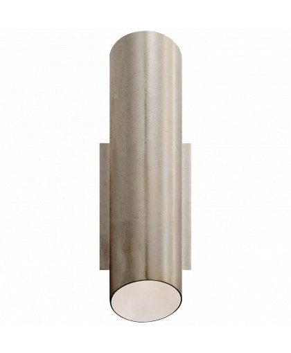 Tourain vägglampa Burnished Silver Leaf