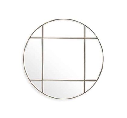Beaumont spegel rund vintage brass