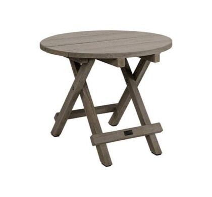 Vintage sidobord charcoal rund