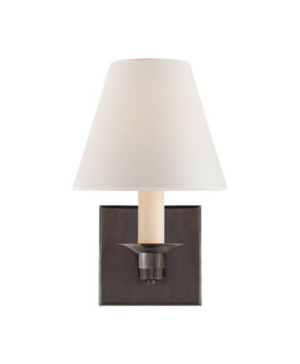 Evans vägglampa brons