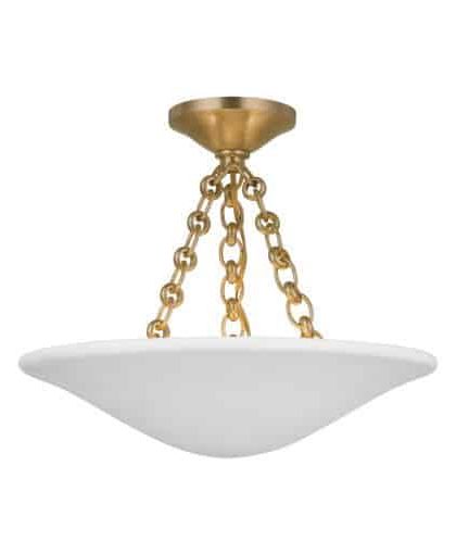 Mollino 16 plafond antik mässing