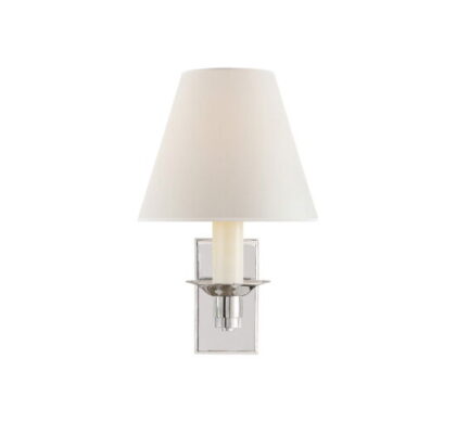 Evans Library vägglampa nickel