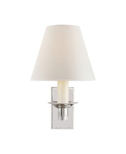 Evans Library vägglampa nickel