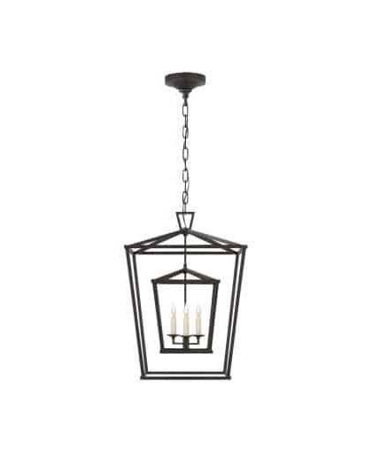 Darlana Double Cage taklampa svart M