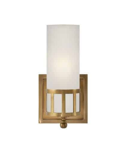 Openwork vägglampa antik mässing