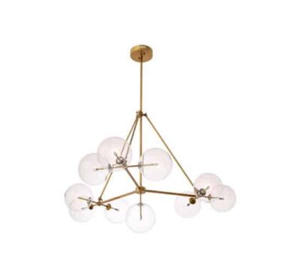 Bermude taklampa antik mässing