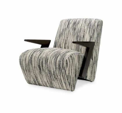 Venosa fåtölj svart / vit