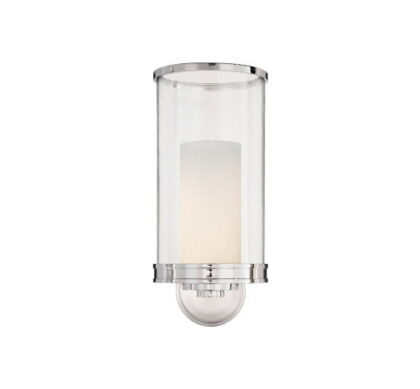 Modern vägglampa nickel