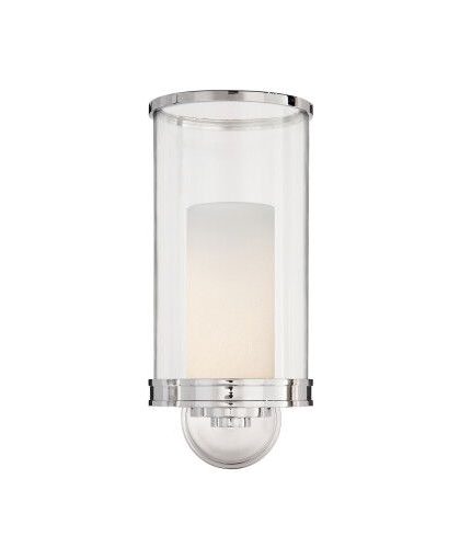 Modern vägglampa nickel