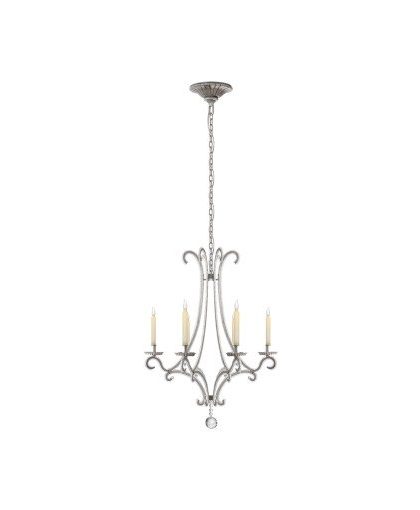 Oslo 6L takkrona Burnished Silver Leaf