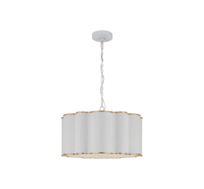 Markos taklampa Gild/vit