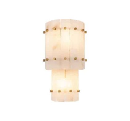 Blason vägglampa antik mässing dubbel