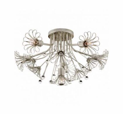 Keaton Bouquet plafond Burnished Silver Leaf