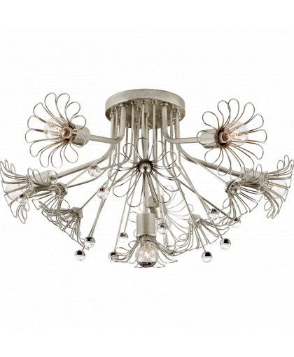 Keaton Bouquet plafond Burnished Silver Leaf