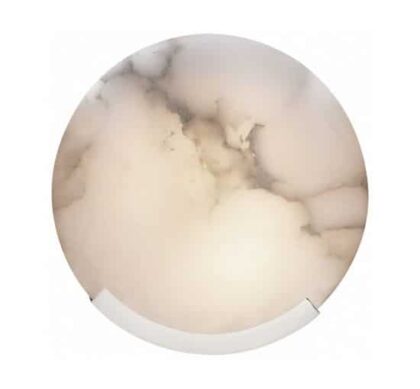 Melange vägglampa nickel